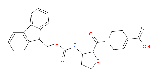 1-[3-({[(9H-fluoren-9-yl)methoxy]carbonyl}amino)oxolane-2-carbonyl]-1,2,3,6-tetrahydropyridine-4-carboxylic acid