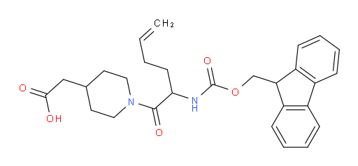 2-{1-[2-({[(9H-fluoren-9-yl)methoxy]carbonyl}amino)hex-5-enoyl]piperidin-4-yl}acetic acid