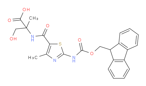 2-{[2-({[(9H-fluoren-9-yl)methoxy]carbonyl}amino)-4-methyl-1,3-thiazol-5-yl]formamido}-3-hydroxy-2-methylpropanoic acid