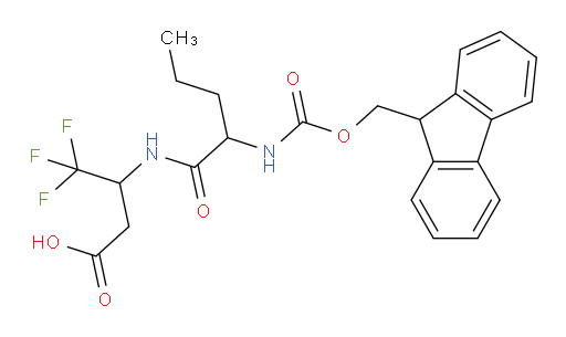 3-[2-({[(9H-fluoren-9-yl)methoxy]carbonyl}amino)pentanamido]-4,4,4-trifluorobutanoic acid