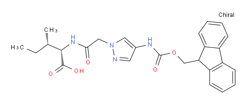 (2S,3S)-2-{2-[4-({[(9H-fluoren-9-yl)methoxy]carbonyl}amino)-1H-pyrazol-1-yl]acetamido}-3-methylpentanoic acid