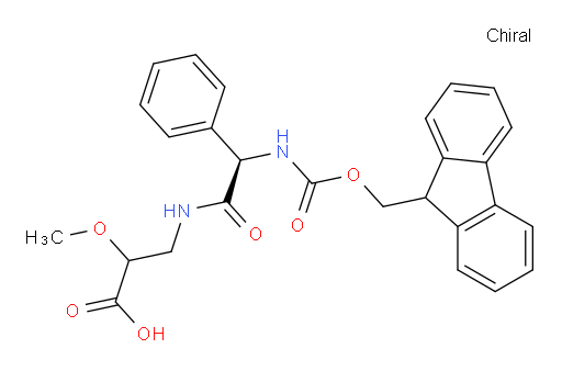 3-[(2R)-2-({[(9H-fluoren-9-yl)methoxy]carbonyl}amino)-2-phenylacetamido]-2-methoxypropanoic acid