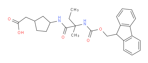 2-{3-[2-({[(9H-fluoren-9-yl)methoxy]carbonyl}amino)-2-methylbutanamido]cyclopentyl}acetic acid