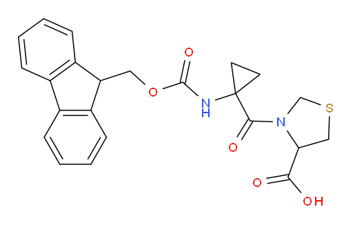 3-[1-({[(9H-fluoren-9-yl)methoxy]carbonyl}amino)cyclopropanecarbonyl]-1,3-thiazolidine-4-carboxylic acid