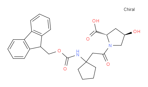 (2S,4R)-1-{2-[1-({[(9H-fluoren-9-yl)methoxy]carbonyl}amino)cyclopentyl]acetyl}-4-hydroxypyrrolidine-2-carboxylic acid