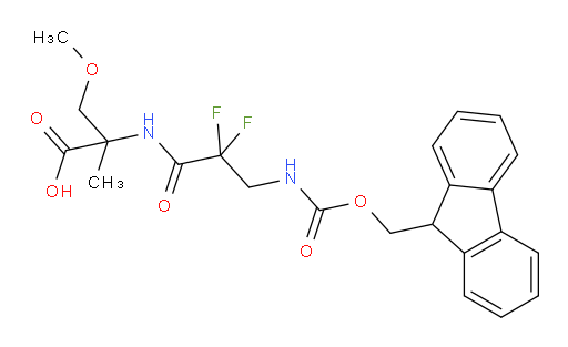 2-[3-({[(9H-fluoren-9-yl)methoxy]carbonyl}amino)-2,2-difluoropropanamido]-3-methoxy-2-methylpropanoic acid