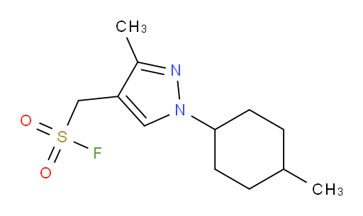 [3-methyl-1-(4-methylcyclohexyl)-1H-pyrazol-4-yl]methanesulfonyl fluoride