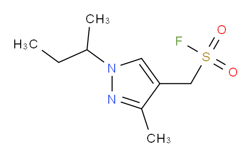 [1-(butan-2-yl)-3-methyl-1H-pyrazol-4-yl]methanesulfonyl fluoride