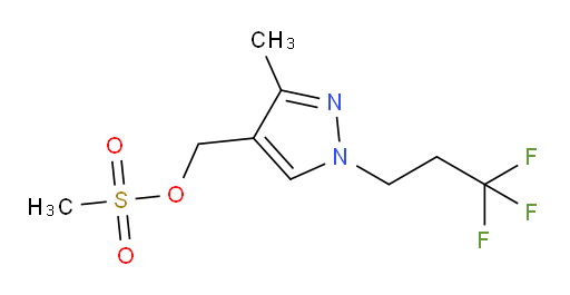 [3-methyl-1-(3,3,3-trifluoropropyl)-1H-pyrazol-4-yl]methyl methanesulfonate