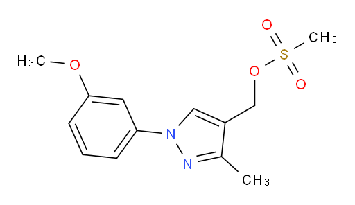 [1-(3-methoxyphenyl)-3-methyl-1H-pyrazol-4-yl]methyl methanesulfonate