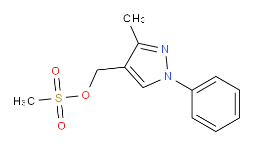 (3-methyl-1-phenyl-1H-pyrazol-4-yl)methyl methanesulfonate