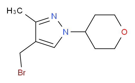 4-(bromomethyl)-3-methyl-1-(oxan-4-yl)-1H-pyrazole