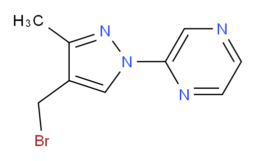 2-[4-(bromomethyl)-3-methyl-1H-pyrazol-1-yl]pyrazine