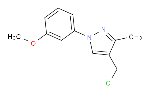4-(chloromethyl)-1-(3-methoxyphenyl)-3-methyl-1H-pyrazole
