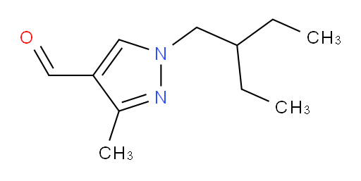 1-(2-ethylbutyl)-3-methyl-1H-pyrazole-4-carbaldehyde