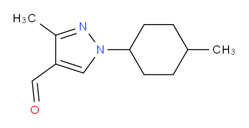 3-methyl-1-(4-methylcyclohexyl)-1H-pyrazole-4-carbaldehyde