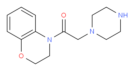 1-(3,4-dihydro-2H-1,4-benzoxazin-4-yl)-2-(piperazin-1-yl)ethan-1-one