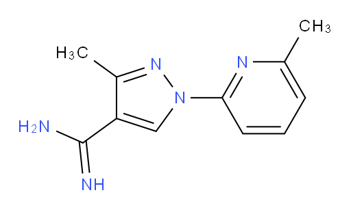 3-methyl-1-(6-methylpyridin-2-yl)-1H-pyrazole-4-carboximidamide
