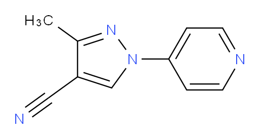 3-methyl-1-(pyridin-4-yl)-1H-pyrazole-4-carbonitrile
