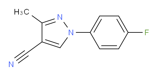 1-(4-fluorophenyl)-3-methyl-1H-pyrazole-4-carbonitrile