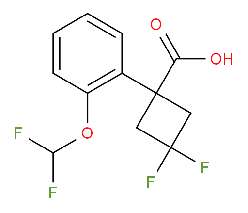 1-[2-(difluoromethoxy)phenyl]-3,3-difluorocyclobutane-1-carboxylic acid