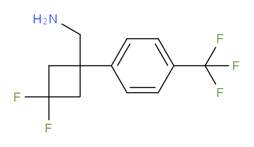 {3,3-difluoro-1-[4-(trifluoromethyl)phenyl]cyclobutyl}methanamine