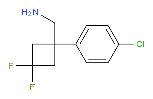 [1-(4-chlorophenyl)-3,3-difluorocyclobutyl]methanamine