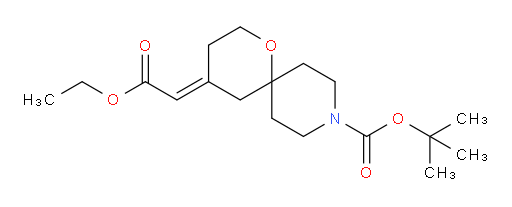 tert-butyl (4E)-4-(2-ethoxy-2-oxoethylidene)-1-oxa-9-azaspiro[5.5]undecane-9-carboxylate