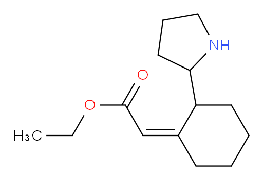 ethyl 2-[(1Z)-2-(pyrrolidin-2-yl)cyclohexylidene]acetate