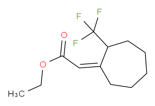 ethyl 2-[(1Z)-2-(trifluoromethyl)cycloheptylidene]acetate