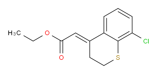 ethyl 2-[(4E)-8-chloro-3,4-dihydro-2H-1-benzothiopyran-4-ylidene]acetate
