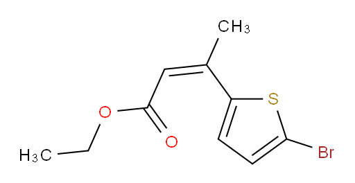 ethyl (2Z)-3-(5-bromothiophen-2-yl)but-2-enoate