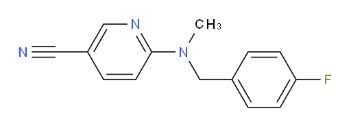 6-{[(4-fluorophenyl)methyl](methyl)amino}pyridine-3-carbonitrile