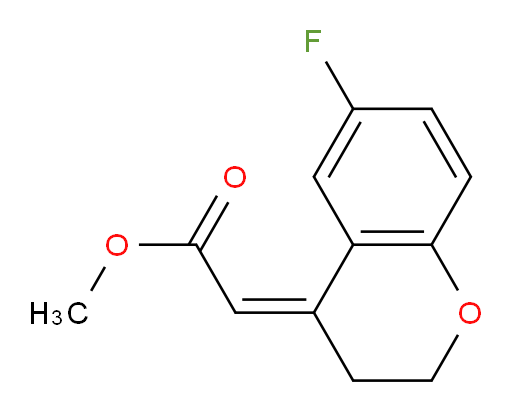methyl 2-[(4Z)-6-fluoro-3,4-dihydro-2H-1-benzopyran-4-ylidene]acetate