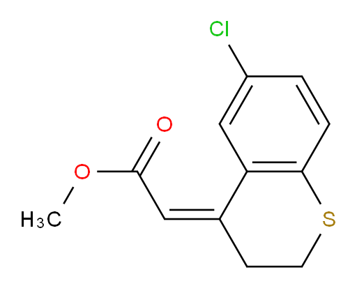 methyl 2-[(4Z)-6-chloro-3,4-dihydro-2H-1-benzothiopyran-4-ylidene]acetate