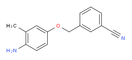 3-[(4-amino-3-methylphenoxy)methyl]benzonitrile