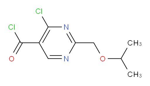 4-chloro-2-[(propan-2-yloxy)methyl]pyrimidine-5-carbonyl chloride