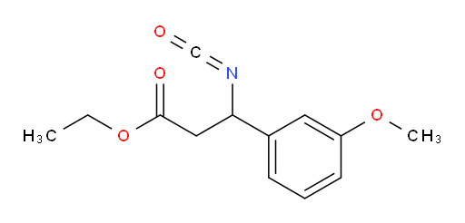 ethyl 3-isocyanato-3-(3-methoxyphenyl)propanoate