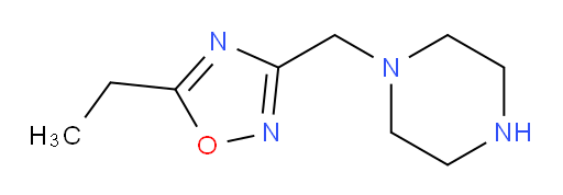 1-[(5-ethyl-1,2,4-oxadiazol-3-yl)methyl]piperazine