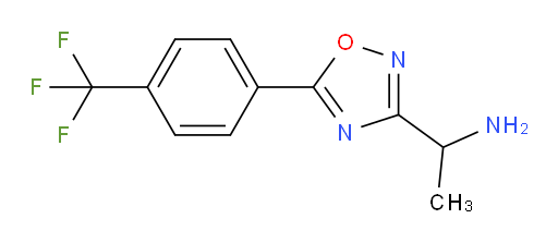 1-{5-[4-(trifluoromethyl)phenyl]-1,2,4-oxadiazol-3-yl}ethan-1-amine