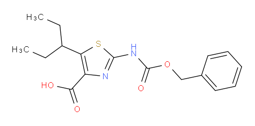 2-{[(benzyloxy)carbonyl]amino}-5-(pentan-3-yl)-1,3-thiazole-4-carboxylic acid