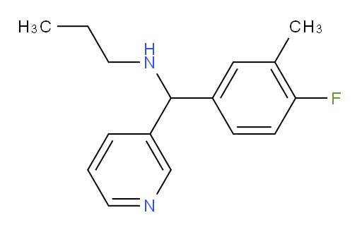 [(4-fluoro-3-methylphenyl)(pyridin-3-yl)methyl](propyl)amine