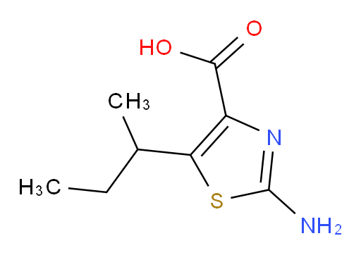 2-amino-5-(butan-2-yl)-1,3-thiazole-4-carboxylic acid