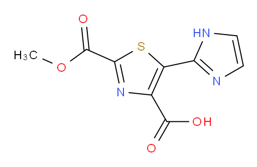 5-(1H-imidazol-2-yl)-2-(methoxycarbonyl)-1,3-thiazole-4-carboxylic acid