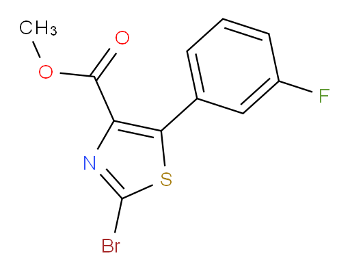 methyl 2-bromo-5-(3-fluorophenyl)-1,3-thiazole-4-carboxylate