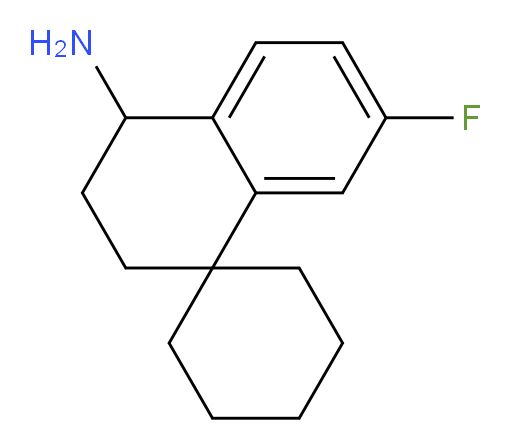 7'-fluoro-3',4'-dihydro-2'H-spiro[cyclohexane-1,1'-naphthalene]-4'-amine