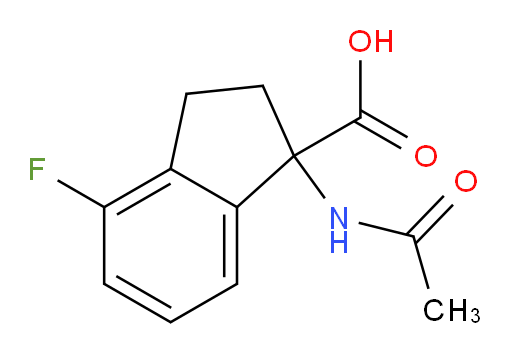 1-acetamido-4-fluoro-2,3-dihydro-1H-indene-1-carboxylic acid
