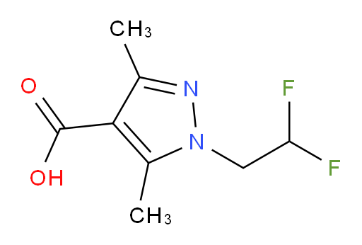 1-(2,2-difluoroethyl)-3,5-dimethyl-1H-pyrazole-4-carboxylic acid