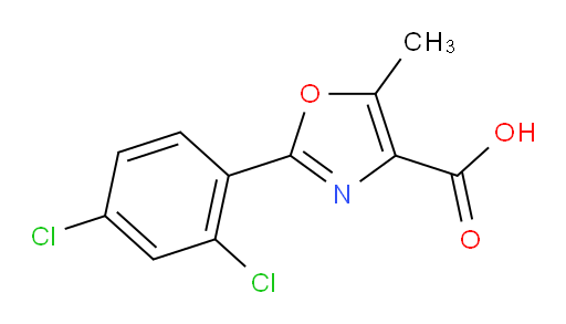2-(2,4-dichlorophenyl)-5-methyl-1,3-oxazole-4-carboxylic acid