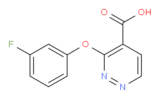 3-(3-fluorophenoxy)pyridazine-4-carboxylic acid
